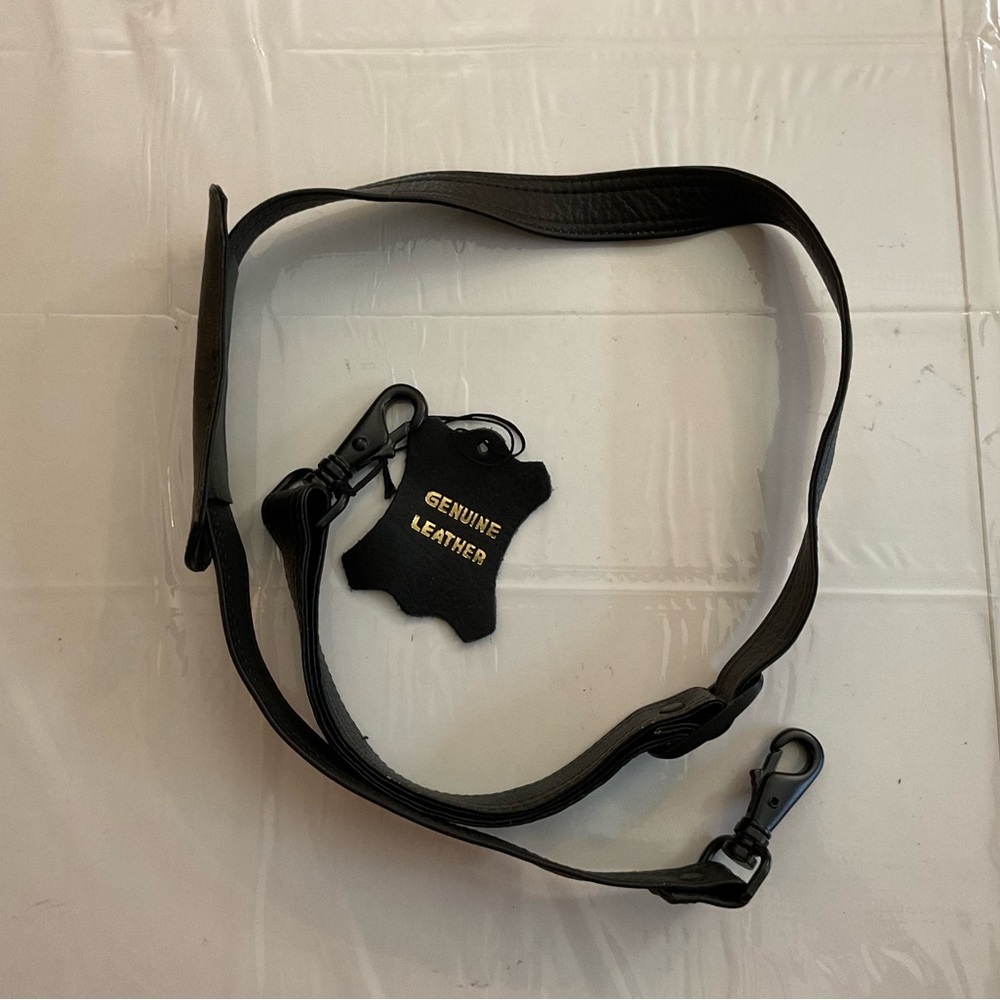 Winn International Dark Leather Bag Replacement Strap Dark Brown